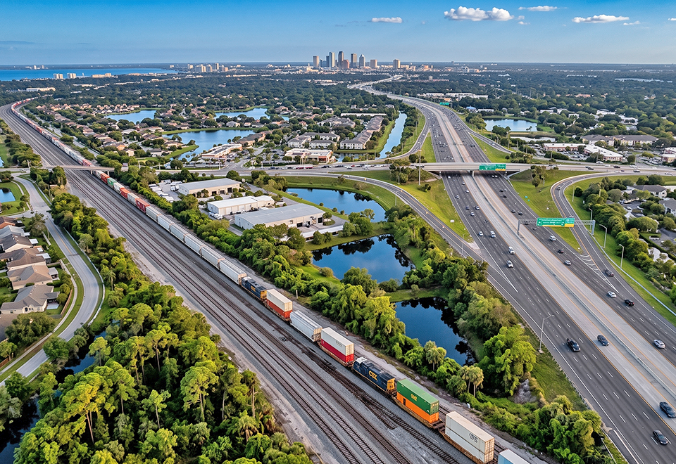 Aerial land and water survey